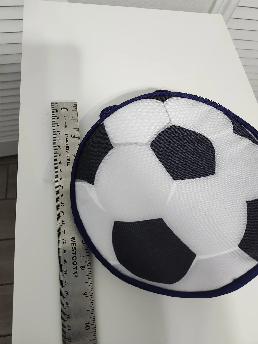 Soccer Ball Bag- Navy and White